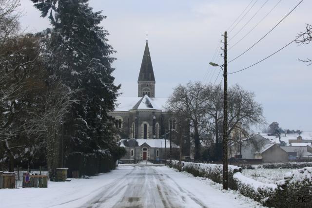 Nozay sous la neige Nozay sous la neige