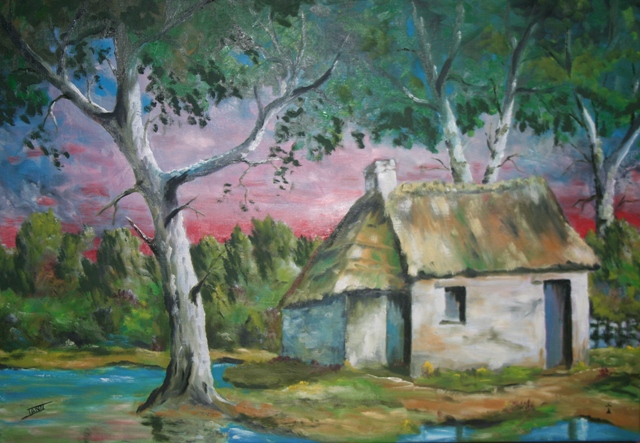 Chaumière abandonnée Chaumière abandonnée