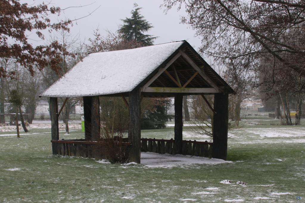 Nozay sous la neige en 2018